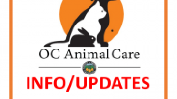 OC Animal Care logo for INFO/UPDATES