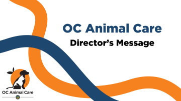 OC Animal Care Director's Message