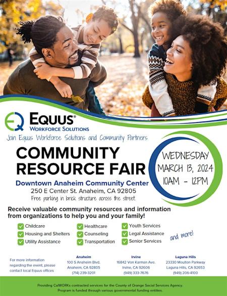 Equus Workforce Solutions Community Resource Fair 3.13.24