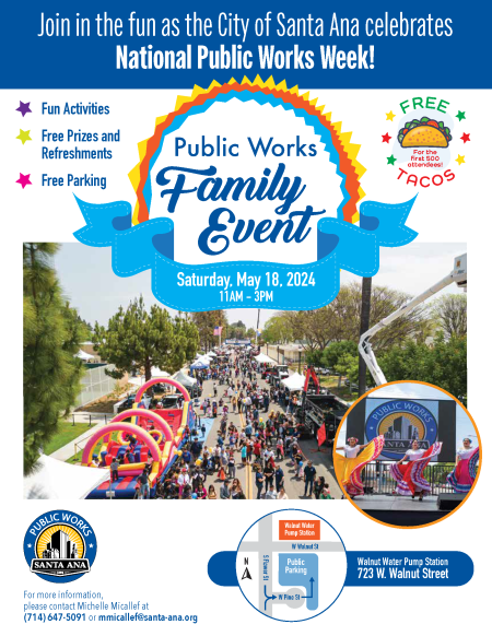 City of Santa Ana Public Works Family Event 5.18.24