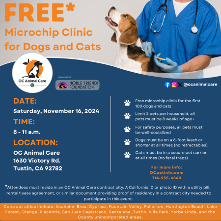 Free Microchip Clinic Flyer_11.16.24