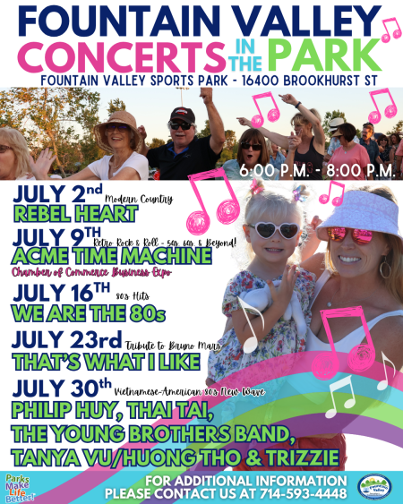 Fountain Valley Concerts in the Park Series 2026